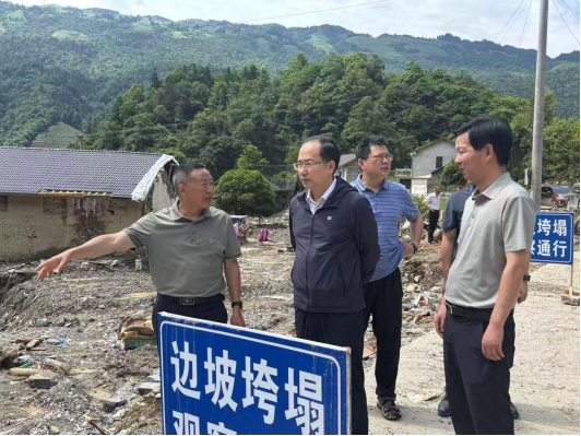 省公路事务中心赴常德市石门县开展交通设施损毁抢修恢复指导帮扶工作