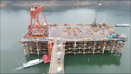 说明: 说明: 官新高速马路口资水特大桥主塔桩基施工全部完成 (1)