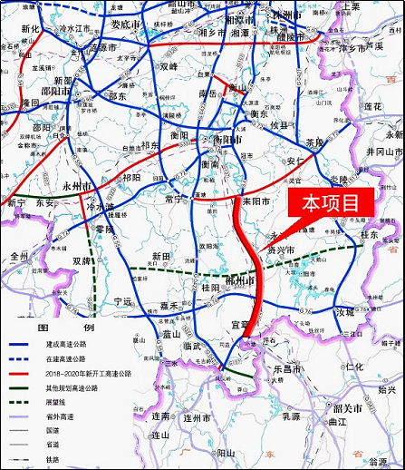 道县高速公路规划图图片